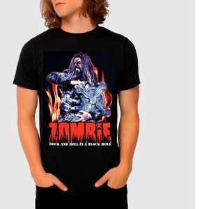 Rob Zombie Rock and Roll in Black Hole groove metal rock Official T-Shirt XL NWT